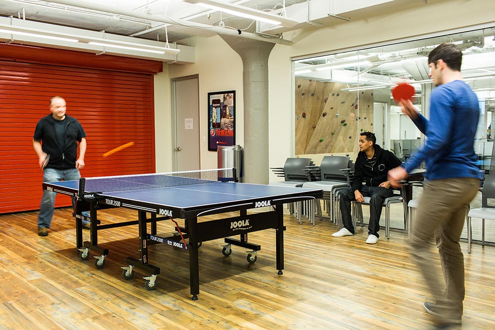 Mindgrub office and culture ping pong table